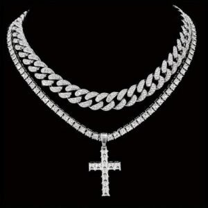 a trio of distinction bold cuban link, radiant…