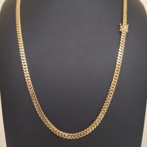 cadena cubana oro 14k | 8mm 24"
