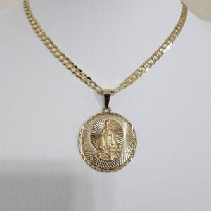 Cadena de Oro con Medalla Virgen de la Caridad